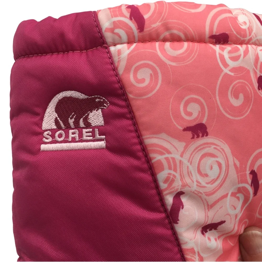 Sorel Cub Pink Winter Snow Moisture Wicking Boots size 6